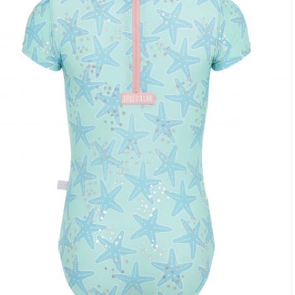 Girls Sand Dollar Bathing Suit - UPF Protection Size 10-11 - Decent Condition - Picture 4 of 10